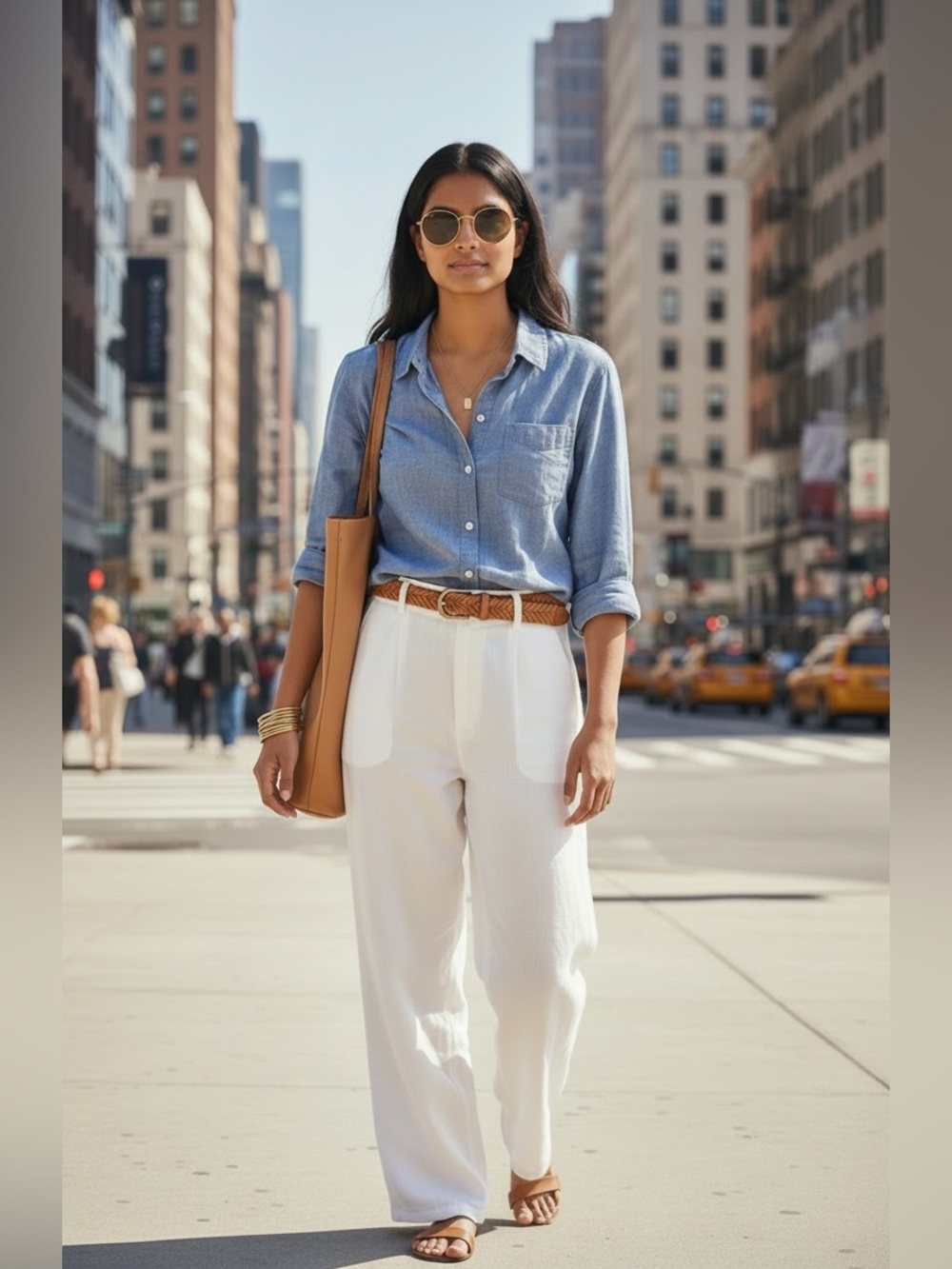rag & bone/JEAN Chambray Button-Up Shirt in Denim Blue S